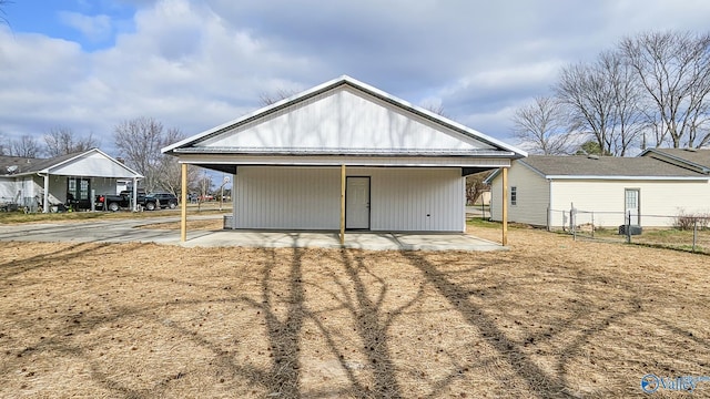 view of back of property