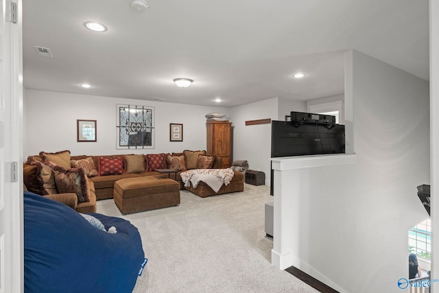 155 Holbrook Dr, Huntsville, AL 35806 - carpeted living area featuring recessed lighting
