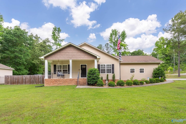 7110 New Bethel Rd, Hokes Bluff, AL 35903 - view of front of house featuring covered porch