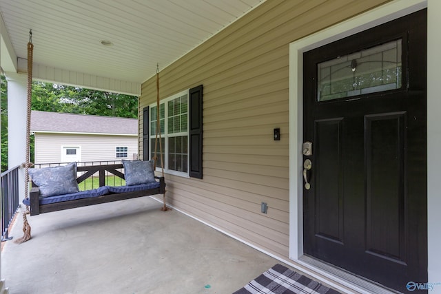 7110 New Bethel Rd, Hokes Bluff, AL 35903 - view of patio featuring a porch