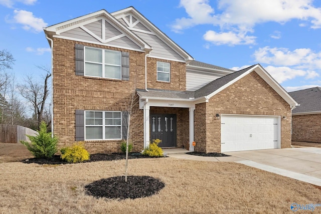 view of front of house featuring a garage