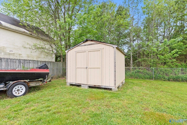 1004 Carter Grove Rd, Hazel Green, AL 35750 - view of shed featuring a fenced backyard
