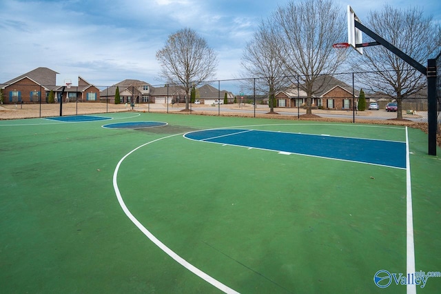 view of sport court