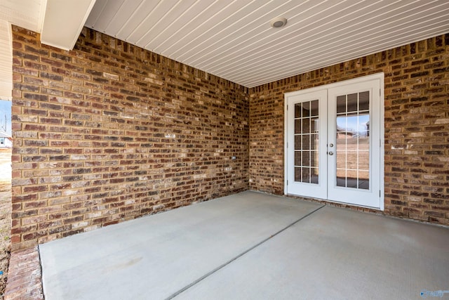 view of patio / terrace featuring french doors