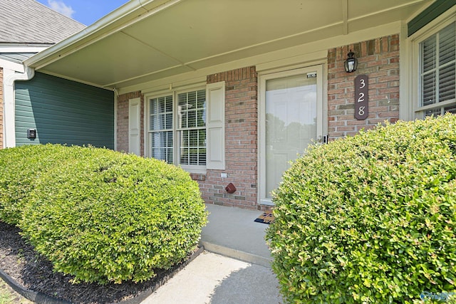 328 Shadow Pointe Dr SW, Decatur, AL 35601 - property entrance featuring brick siding and covered porch