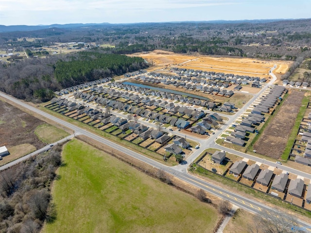 bird's eye view featuring a residential view