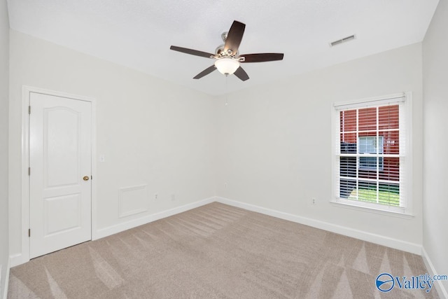 119 Cannes Dr, Brownsboro, AL 35741 - carpeted empty room featuring a ceiling fan and baseboards