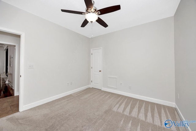119 Cannes Dr, Brownsboro, AL 35741 - carpeted spare room featuring ceiling fan and baseboards