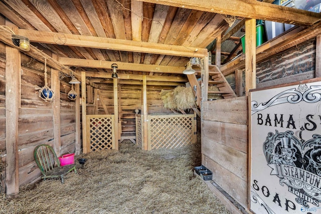 view of horse barn