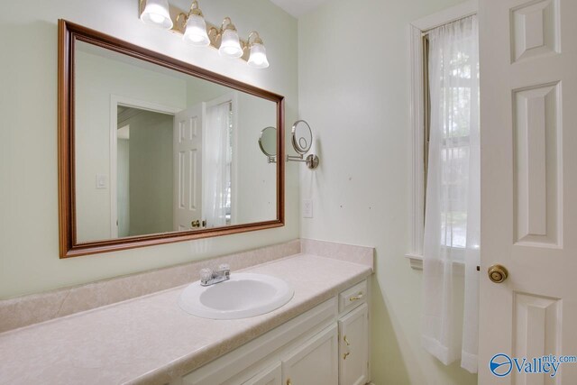 bathroom featuring vanity