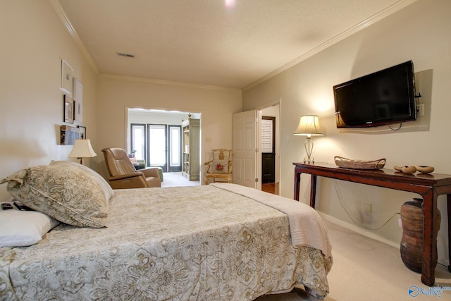 1625 River Bend Pl SE, Decatur, AL 35601 - carpeted bedroom with ornamental molding