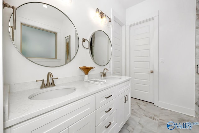 bathroom featuring vanity