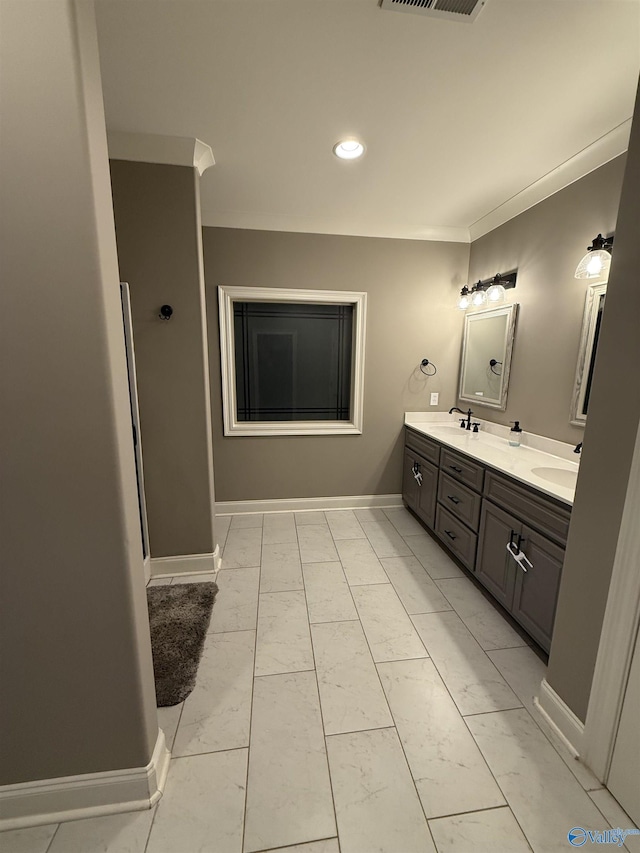 bathroom with vanity