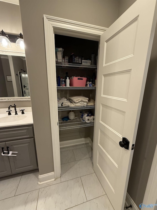 pantry with sink