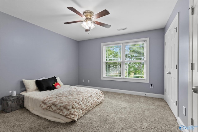 208 Honor Way, Madison, AL 35758 - carpeted bedroom with baseboards and ceiling fan