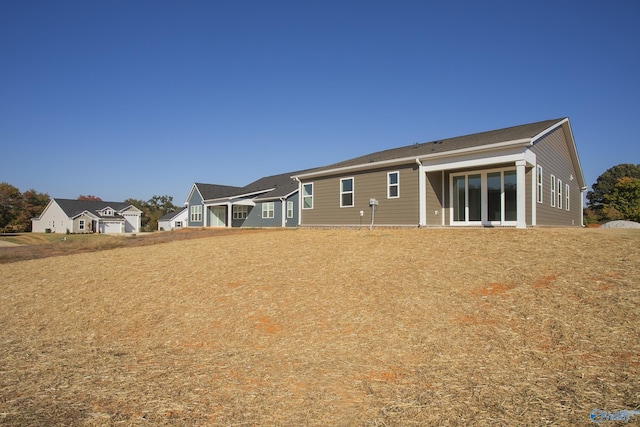 view of rear view of property