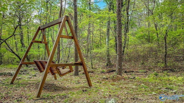 348 Rd 1951, Mentone, AL 35984 - view of jungle gym with a view of trees