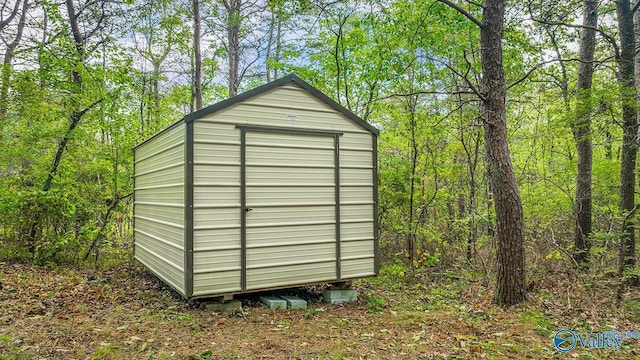348 Rd 1951, Mentone, AL 35984 - view of shed with a forest view