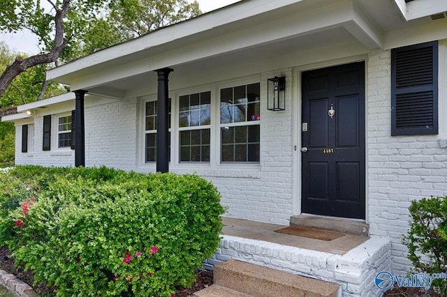 4407 Sparkman Dr NW, Huntsville, AL 35810 - property entrance featuring brick siding