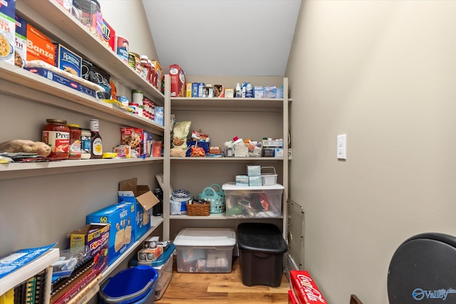 view of pantry