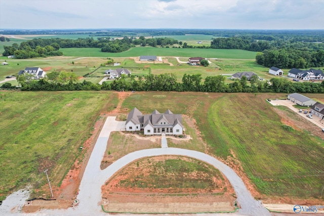 drone / aerial view featuring a rural view