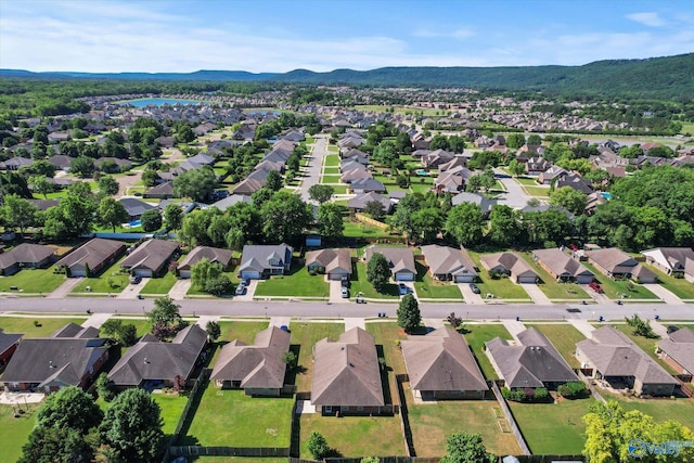 5008 Montauk Trl, Owens Cross Roads, AL 35763 - aerial view of property and surrounding area with a mountainous background and nearby suburban area