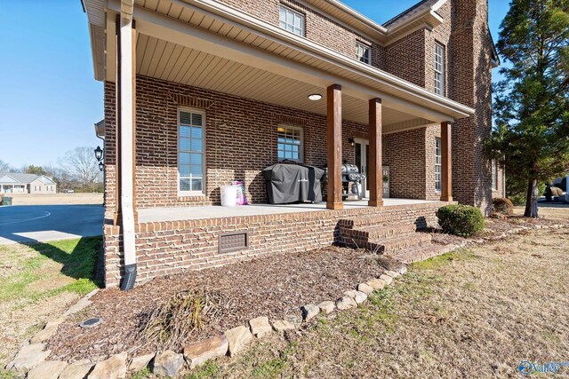 exterior space with a patio