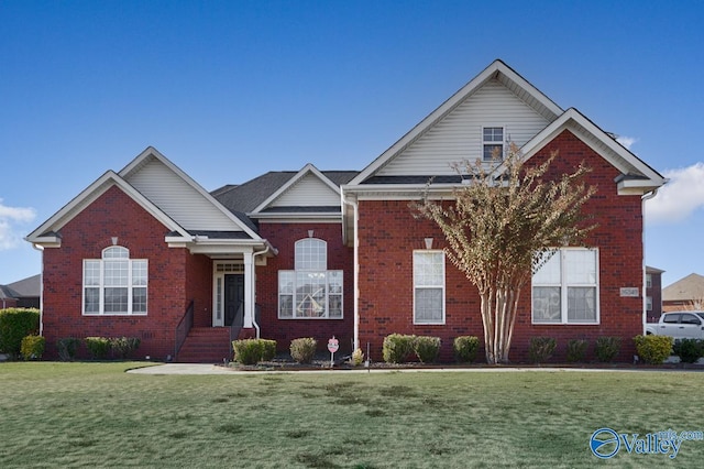 view of property featuring a front yard