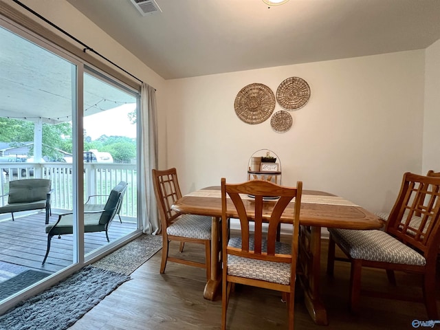 229 Crawford Rd, Scottsboro, AL 35769 - dining room featuring wood finished floors and visible vents