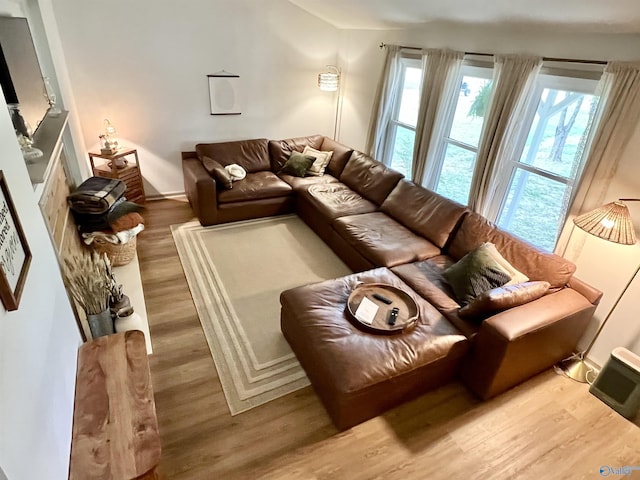 229 Crawford Rd, Scottsboro, AL 35769 - living room with wood finished floors