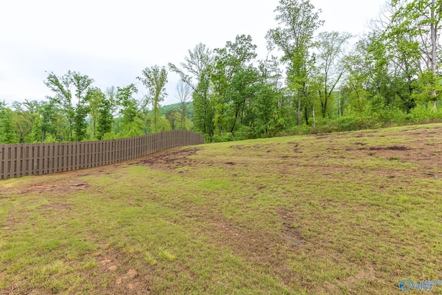 4018 SE Rockland Cir, Owens Cross Roads, AL 35763 - view of yard with fence