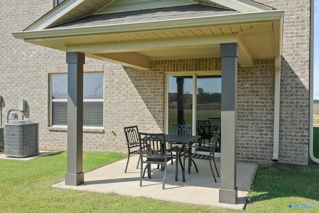 view of patio / terrace with cooling unit