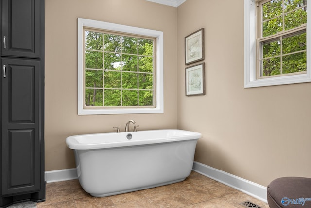 bathroom featuring tile patterned flooring