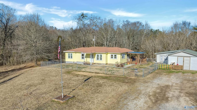 view of front of home