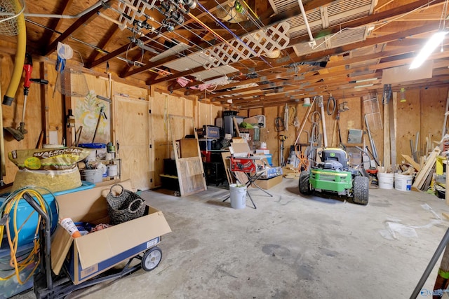 interior space featuring concrete flooring