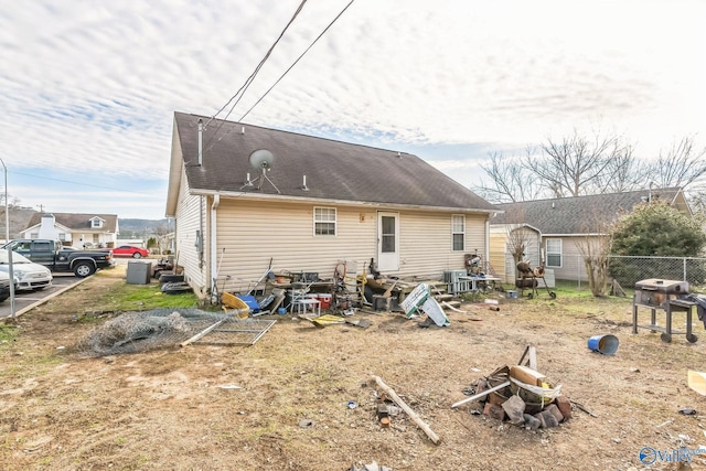 view of rear view of property