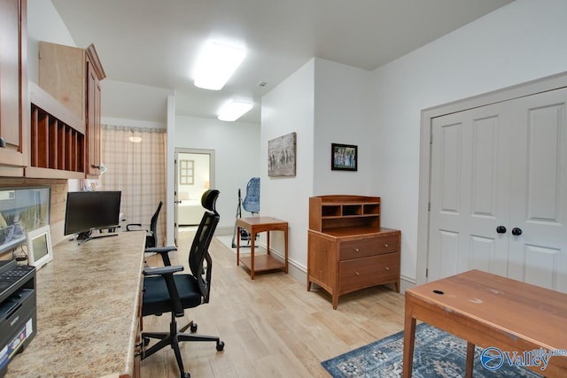 2602 Legacy Preserve Dr, Brownsboro, AL 35741 - office area with light wood-style floors