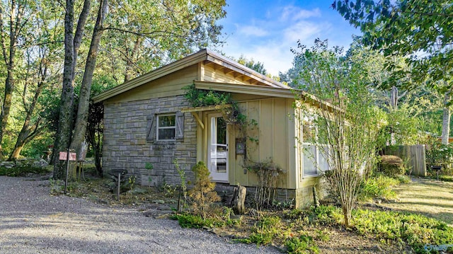 view of outbuilding