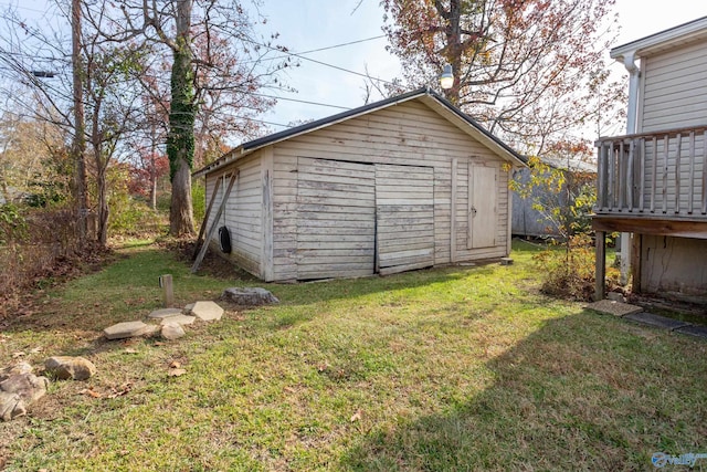 view of outbuilding with an outdoor structure