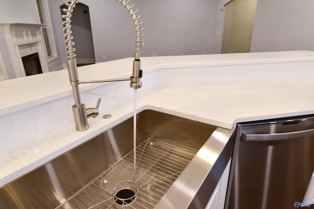 interior details with dishwasher