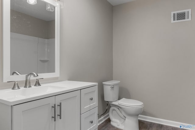 2703 Oakdale Ter, Huntsville, AL 35810 - full bath with wood finished floors and vanity