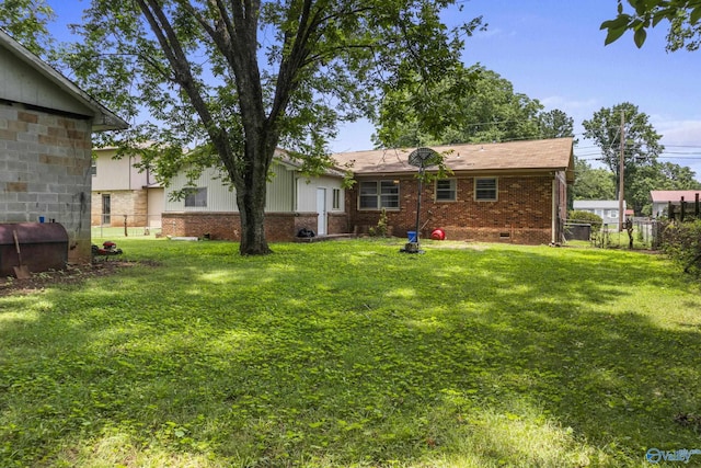 2703 Oakdale Ter, Huntsville, AL 35810 - rear view of property with brick siding and crawl space