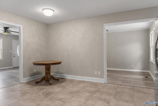 2703 Oakdale Ter, Huntsville, AL 35810 - unfurnished room with plenty of natural light and ceiling fan