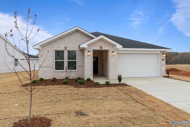 ranch-style home with a garage