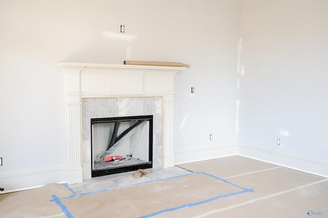 room details with a fireplace