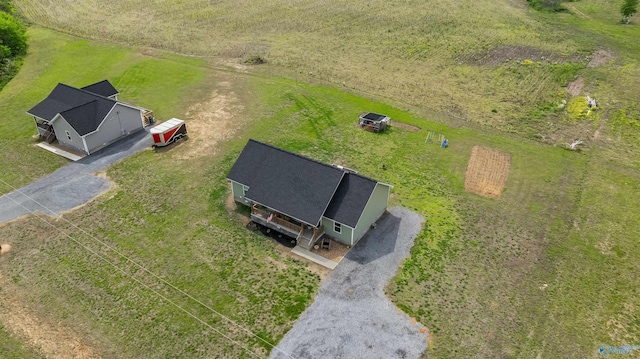 drone / aerial view featuring a rural view