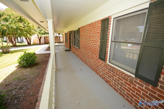 view of patio / terrace with a porch