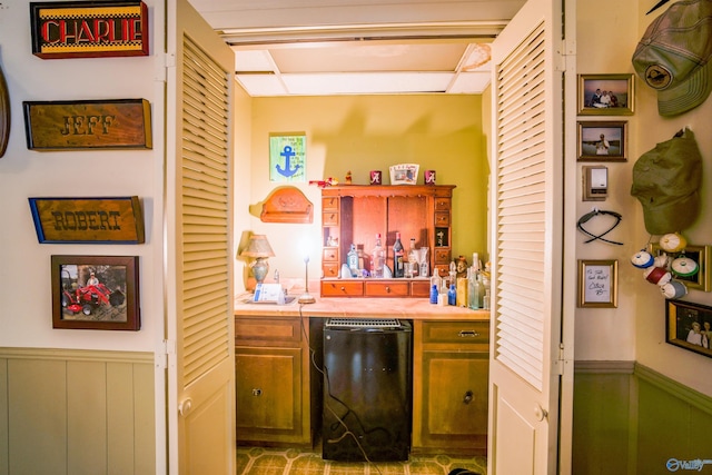 kitchen with refrigerator