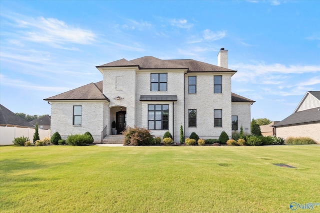 22424 Cantera Dr, Athens, AL 35613 - view of front facade with a chimney and brick siding
