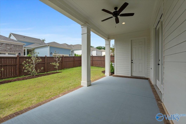 108 Napolean Ave, Madison, AL 35758 - view of patio featuring a ceiling fan
